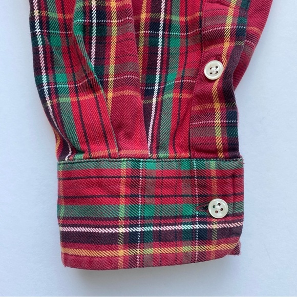 Ralph Lauren Classic RL Workshirt 100% Cotton Flannel Plaid Size Large - Picture 7 of 10